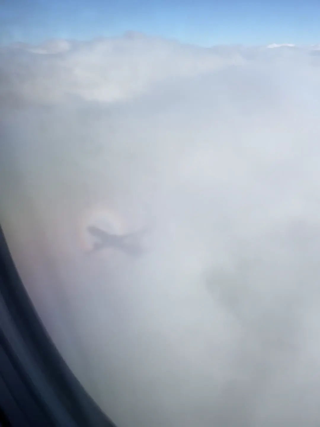 Plane shadow getting bigger