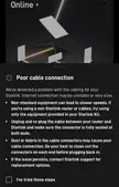 Poor cable connection