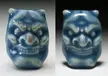 Porcelain figures depicting oni masks. Japan, 19th century [1240x870]