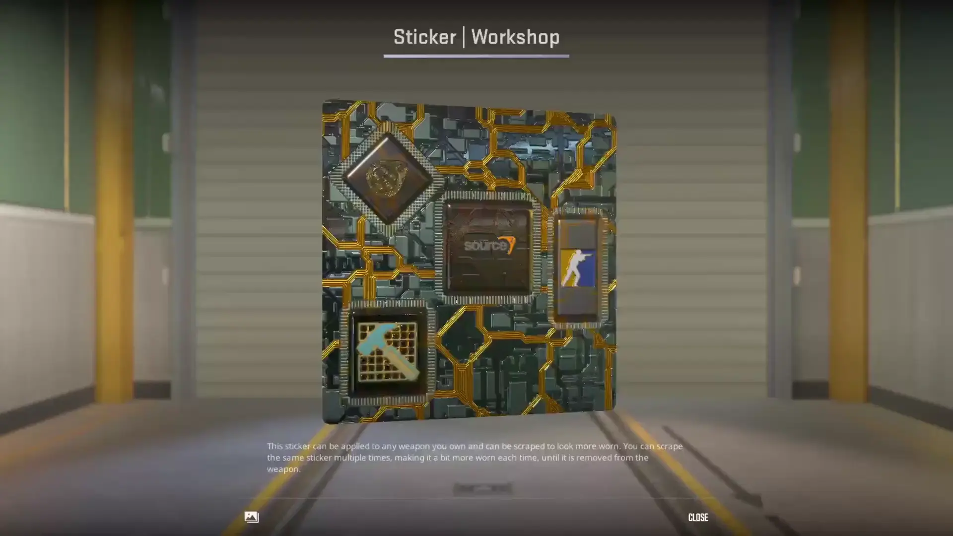 Powered by Source 2, CS2 sticker.