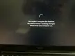 Dell XPS laptop screen showing a Windows update error message during a Premiere Pro session