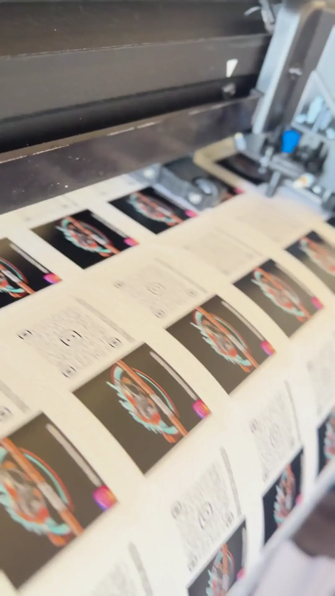 Processing custom stickers