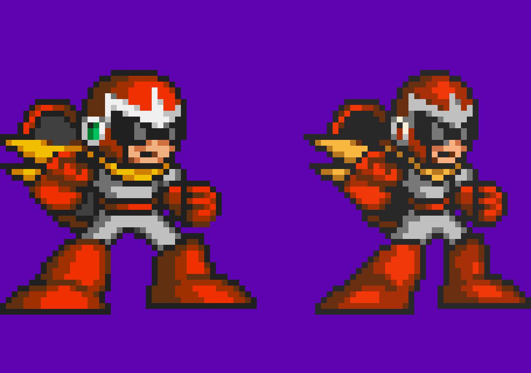 Proto Man Mega Man Power Battle/Fighters sprite (MM7) | Scrolller