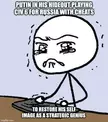 Putin right about now