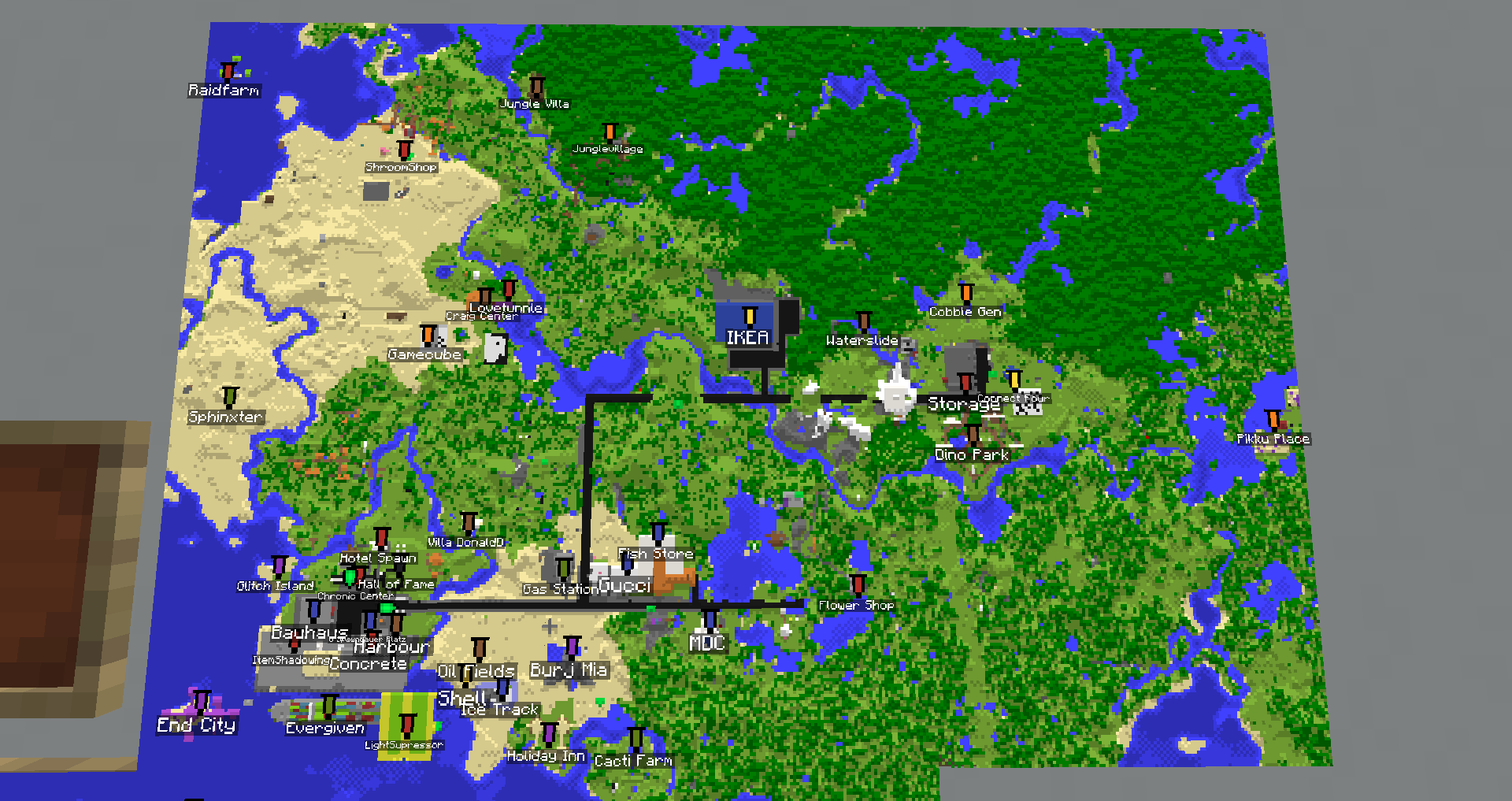 I started making a map on the smp I play on | Scrolller