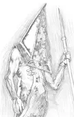 Pyramid Head Original Fan Art. Work in progress.