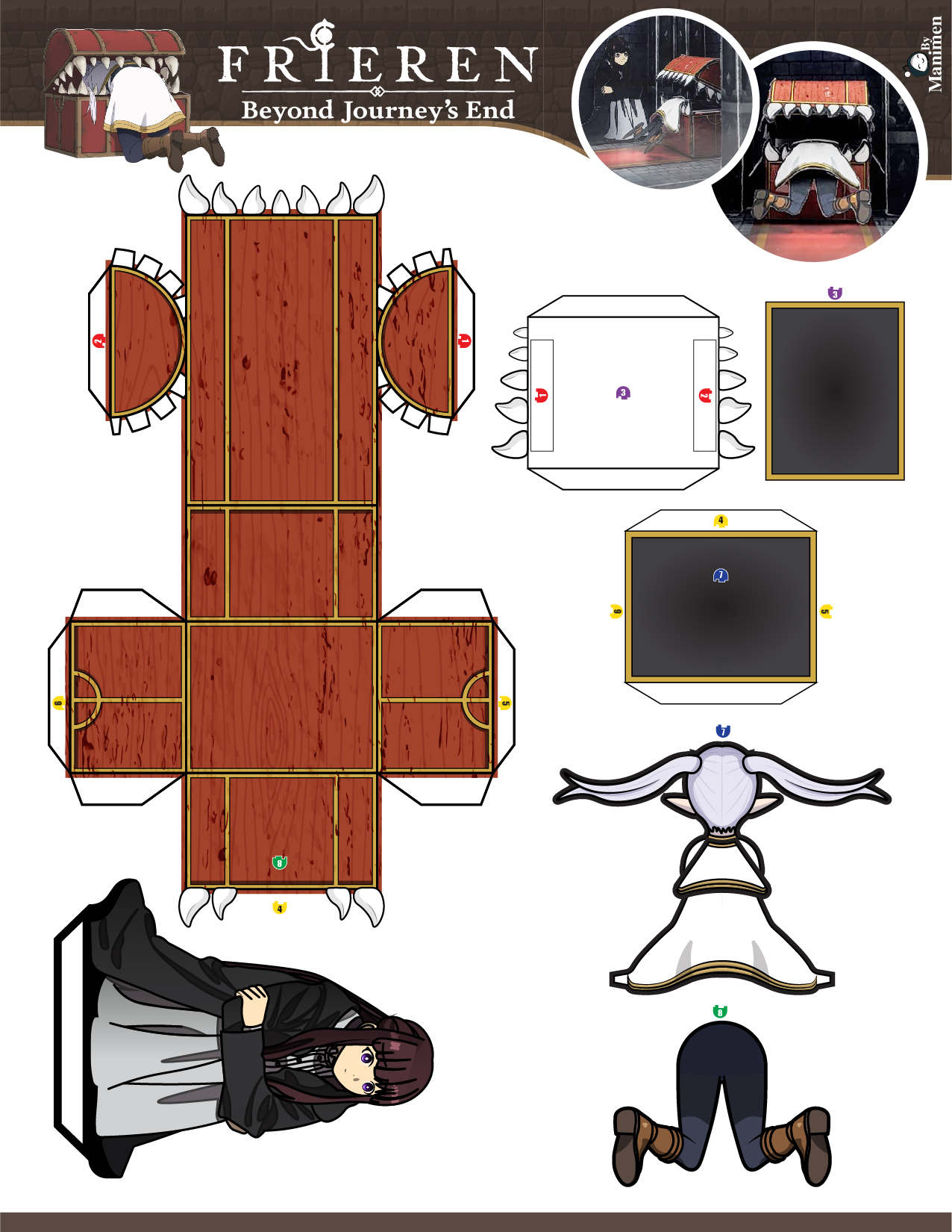 Paper Craft mimic scene - printable sheet | Scrolller