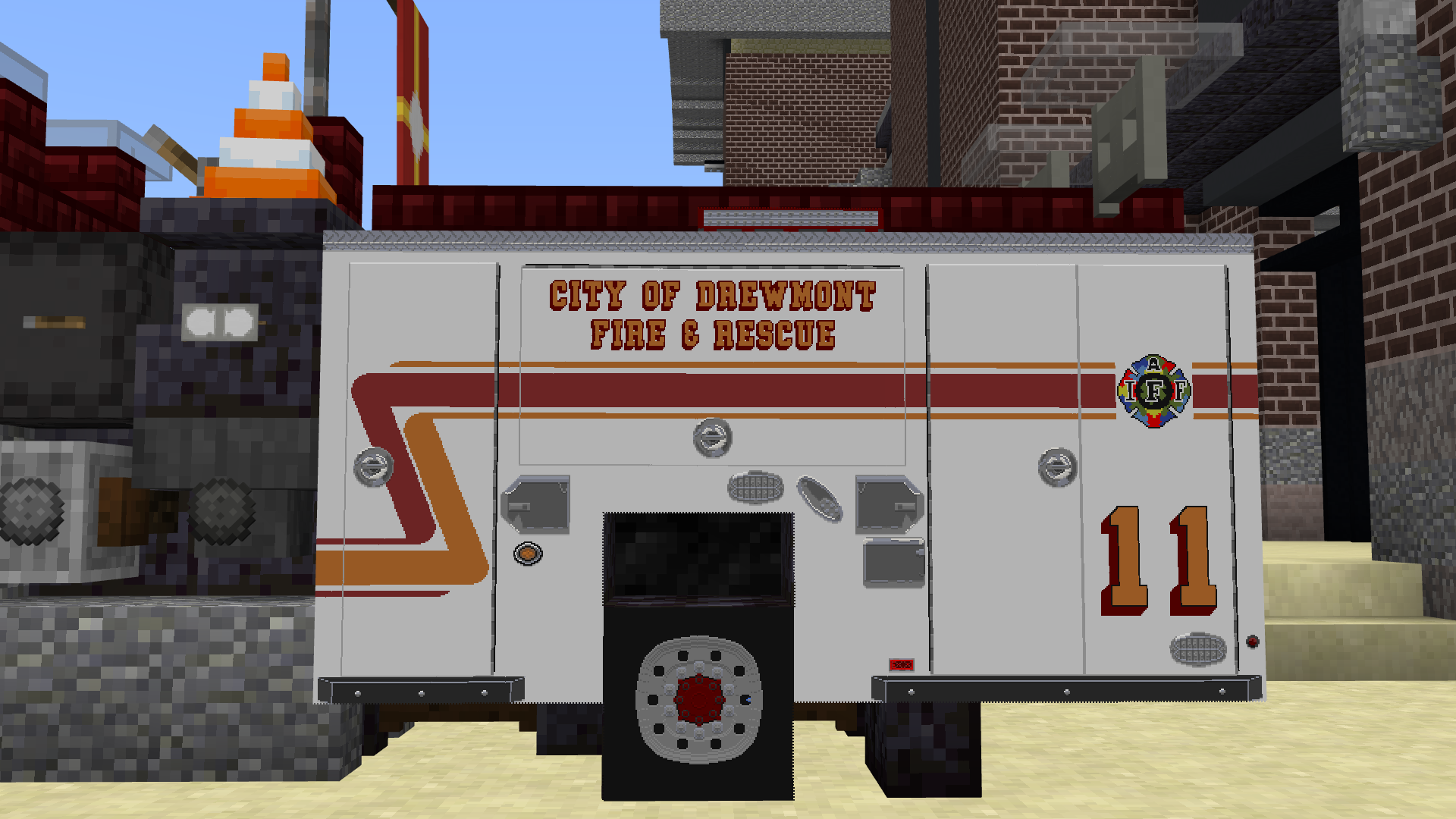 Hand made fire truck map art! | Scrolller