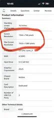 Question regarding the screen resolution of this laptop