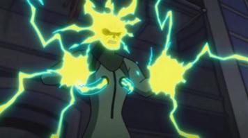 Electro characters from Marvel in various anime and digital art styles with glowing electrical energy effects