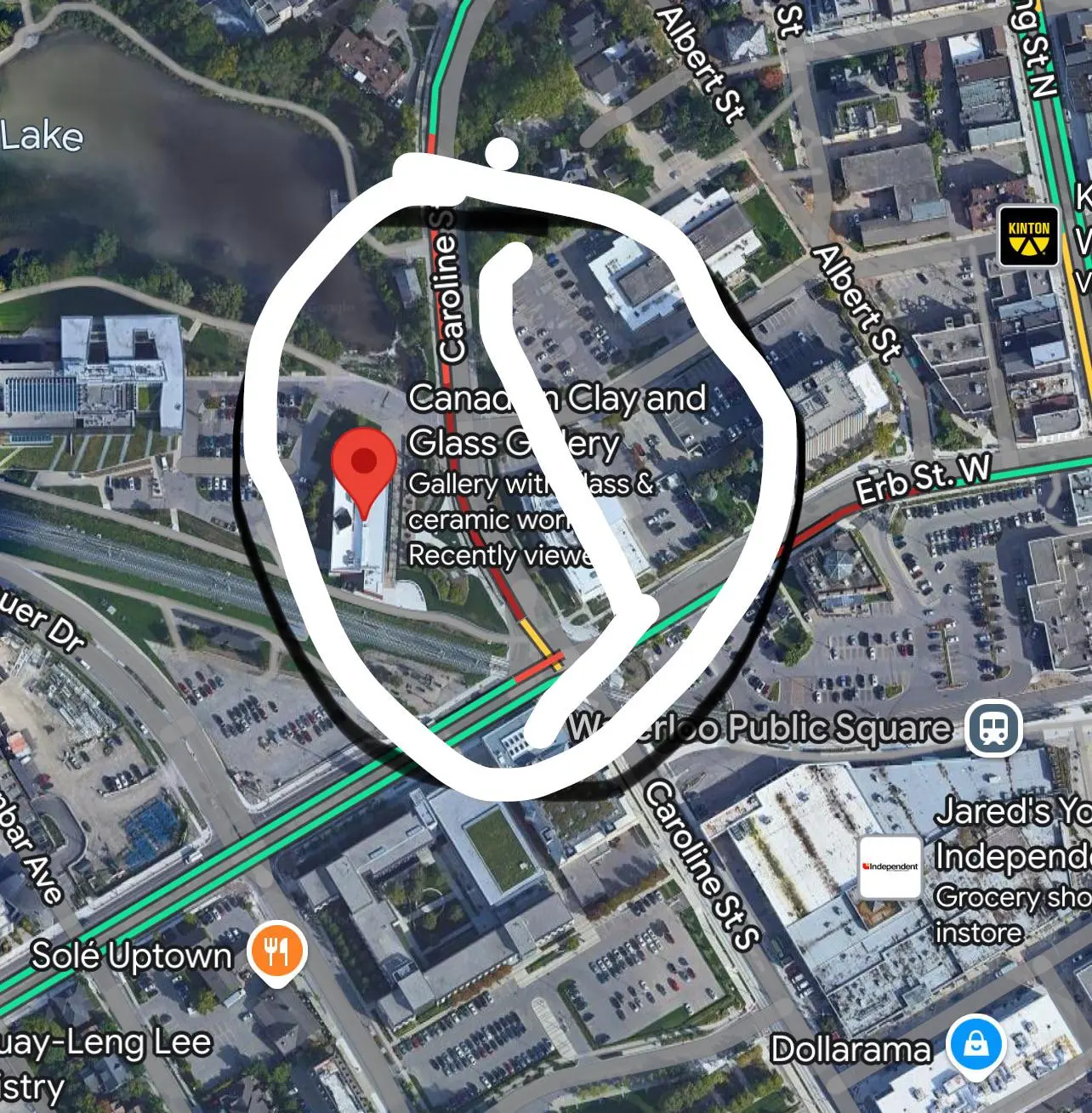 Rant about how intersection near Canadian Clay and glass gallery is F ...