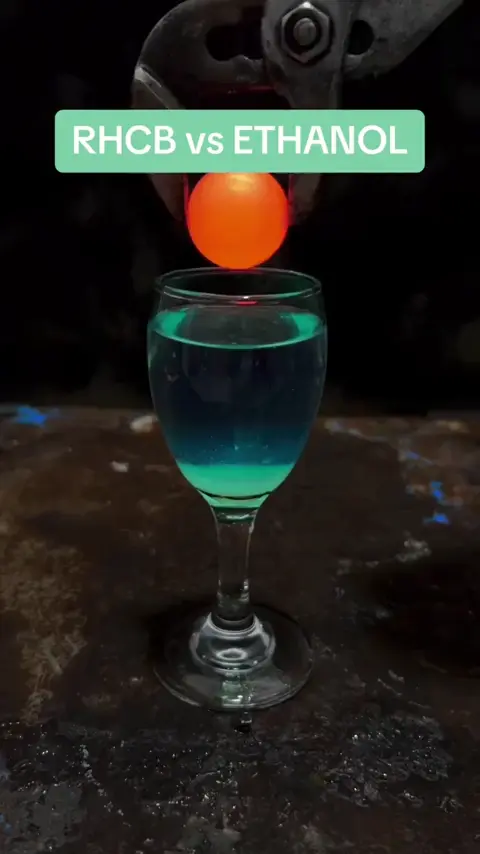 Red hot ball vs. Ethanol 