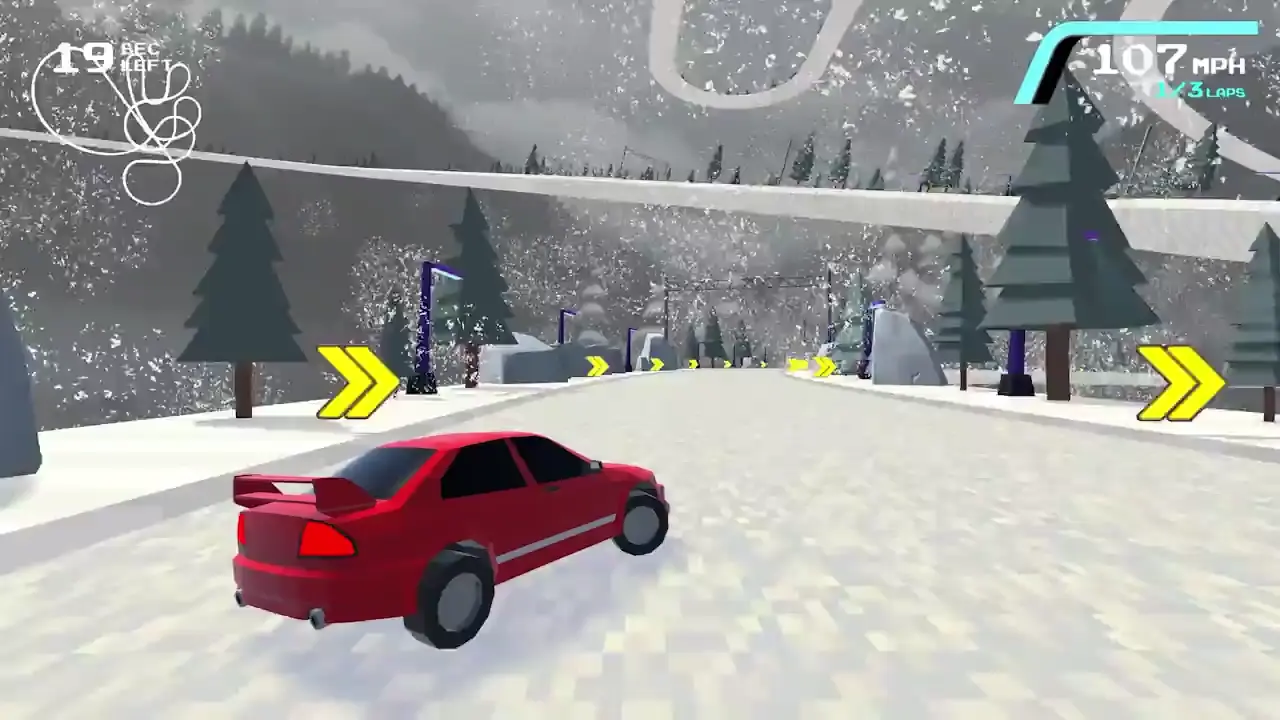 Refactored track generation algorithm that produces a compact track with more overhangs and overpasses.