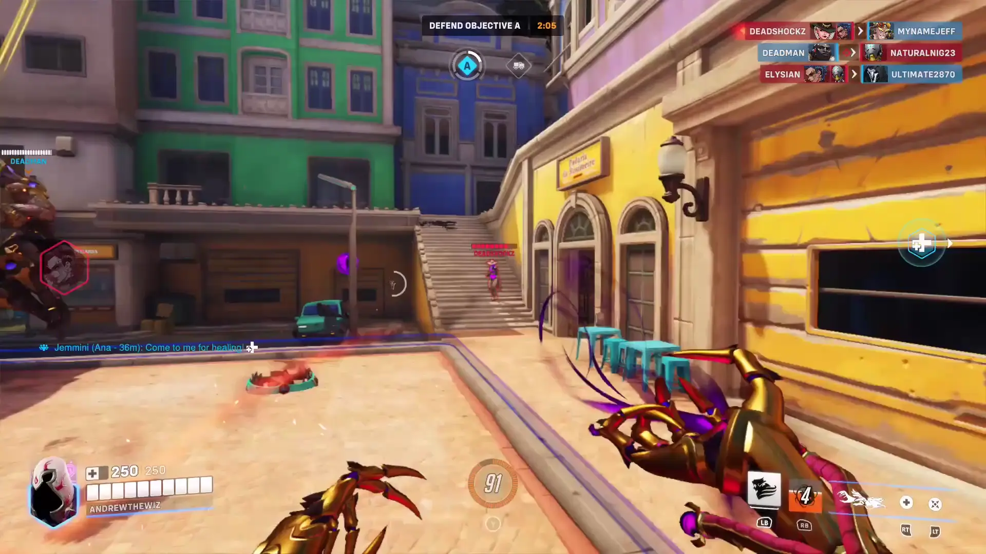 Remember to target the Mercy