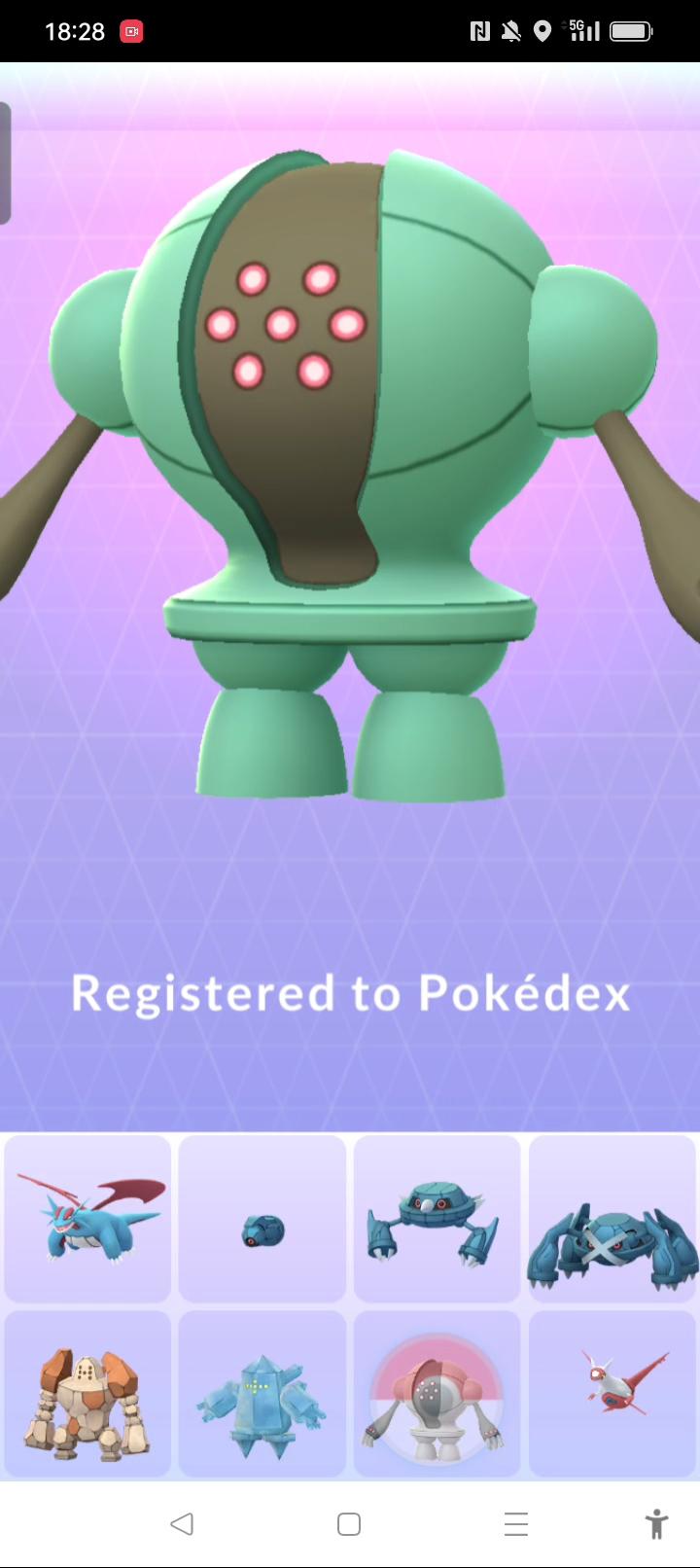 Pokémon Go - Registeel Shiny Livello 1 - Pronto Per Scambio In PTC / GO (leggi Descrizione)