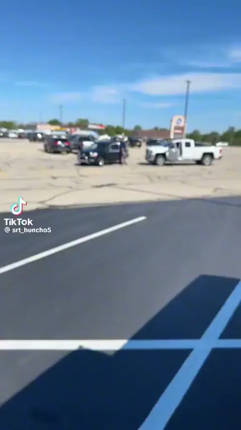 Road rage in a parking lot