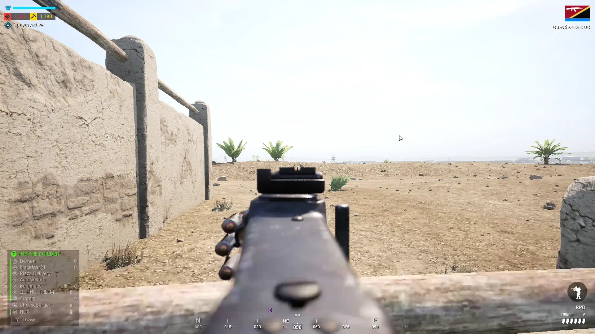 RPD rear sight animation for zeroing seems to be broken or missing ...