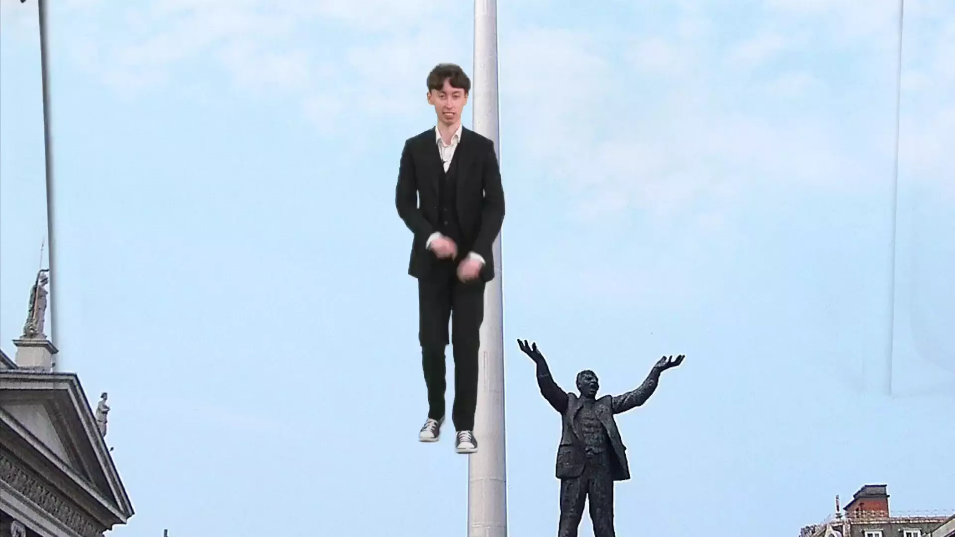 RT Does His Native Dance at the Spire