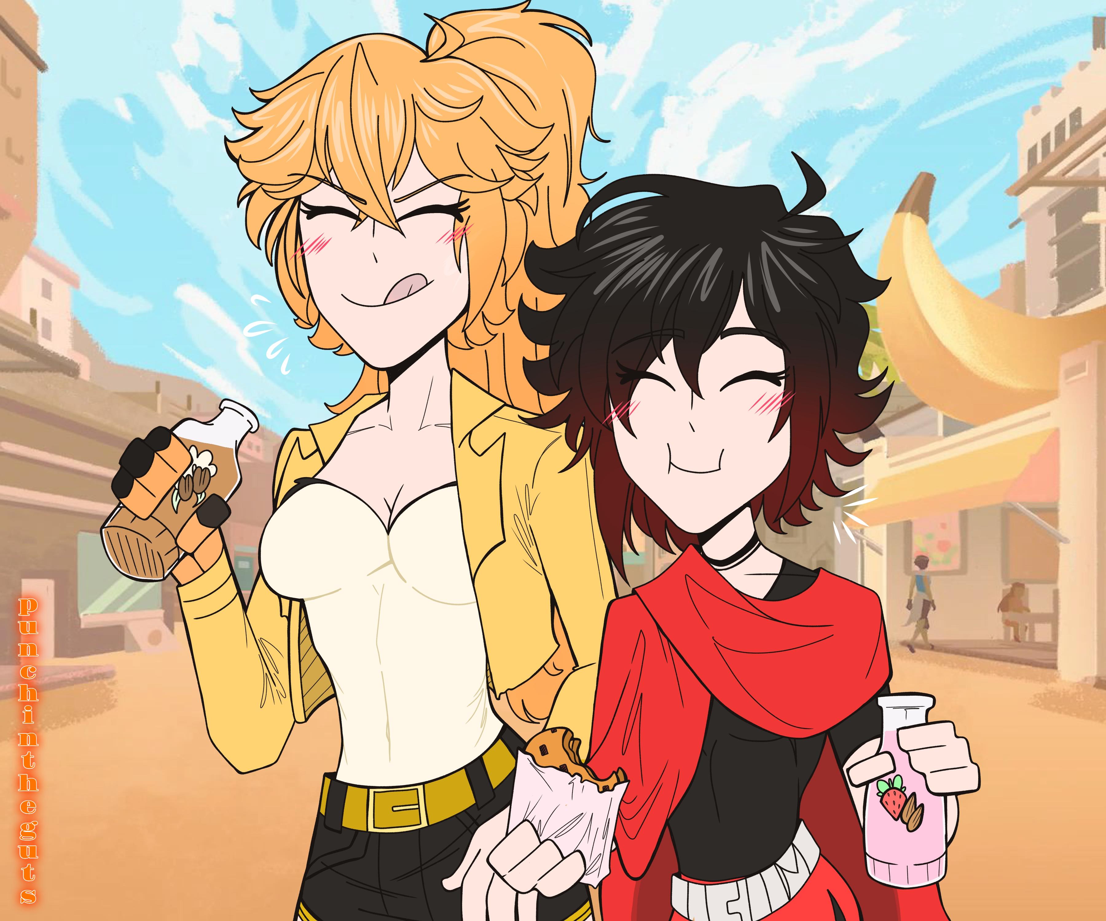 RWBY:Beyond, but Ruby and Yang Go To A Milk & Cookie Bar Instead. (art ...