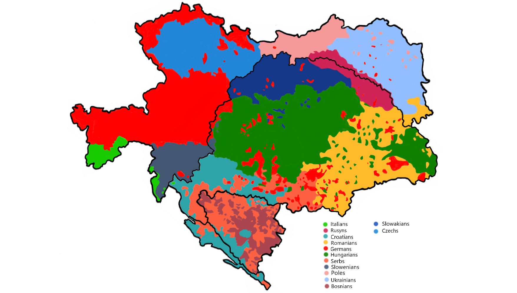 self-made-ethnic-map-of-austria-hungary-based-on-the-most-spoken