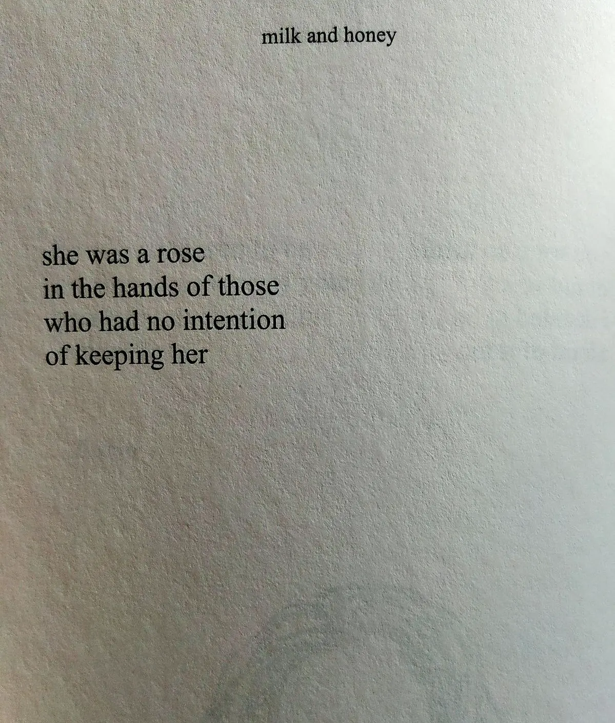 She