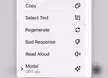 Shortcut to make chatgpt read last response aloud?