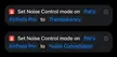 Shortcut to toggle ANC on AirPods Pro with Action Button no longer working on iOS 18