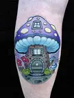 Shroom House Tattoo 🍄 (by me)-