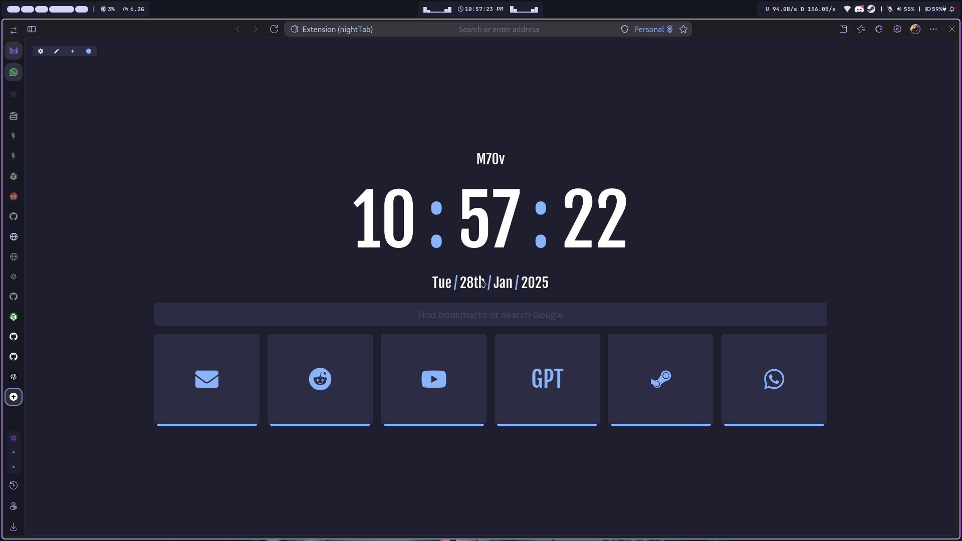 [Hyprland] my first rice after switching to linux two months ago ...