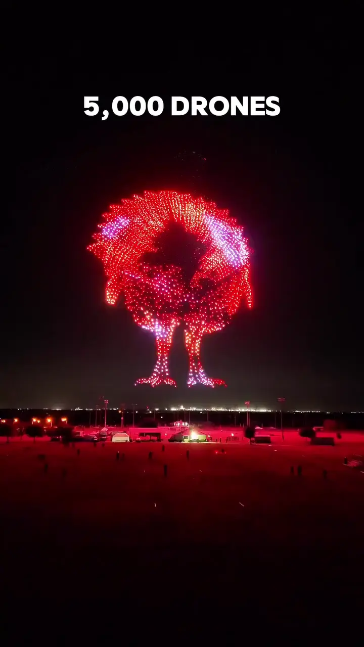 SkyElements 4981 drone Thanksgiving Light show