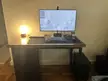 Small desk setup help! It's not giving clean and cozy. (Filing cabinet can move)