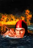 SOBs #8: Eye of the Fire cover art by Ron Lesser