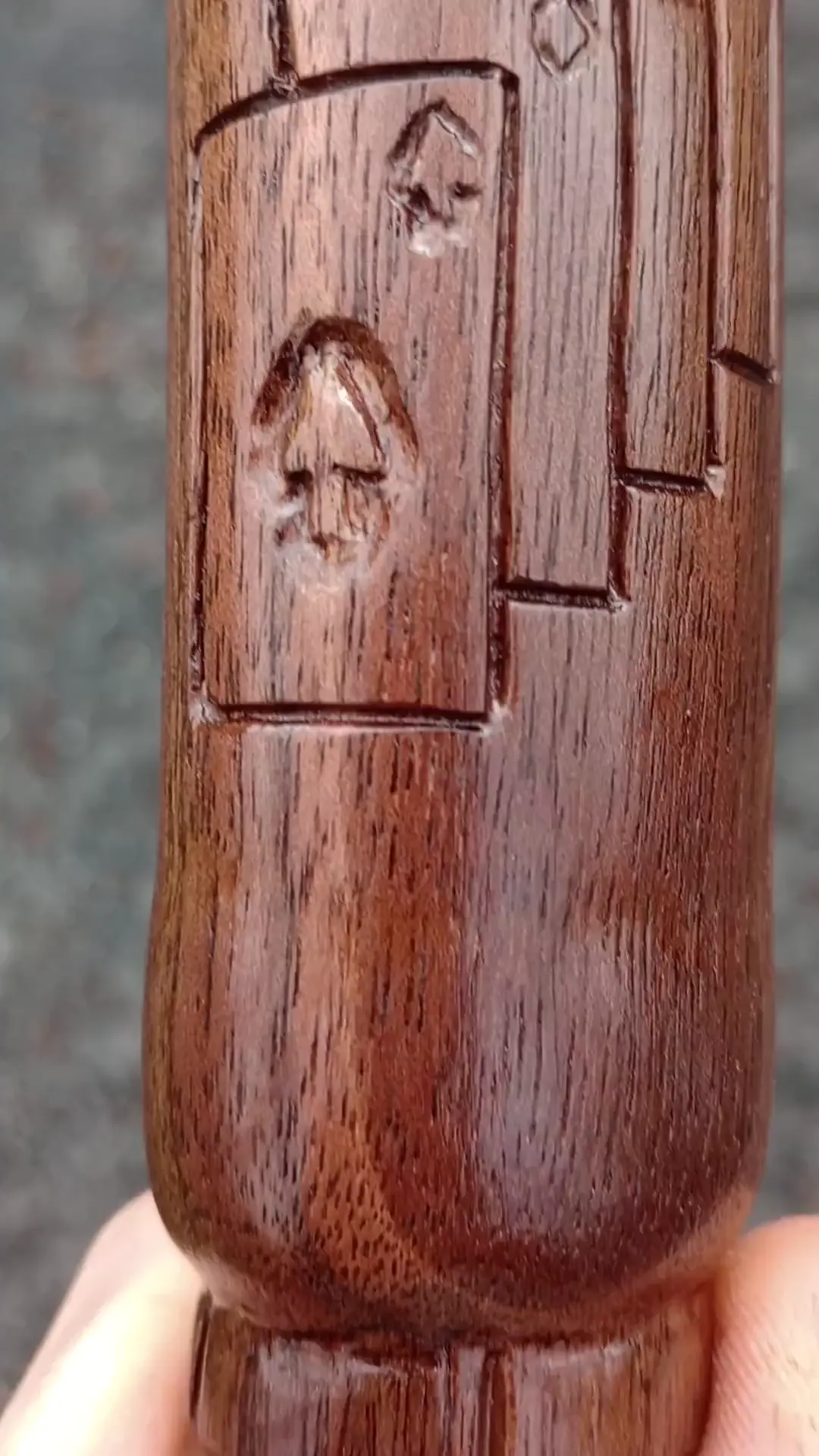 Spiked Bat I made From Black Walnut 