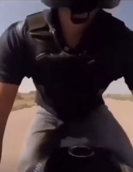 Standing on a moving bike