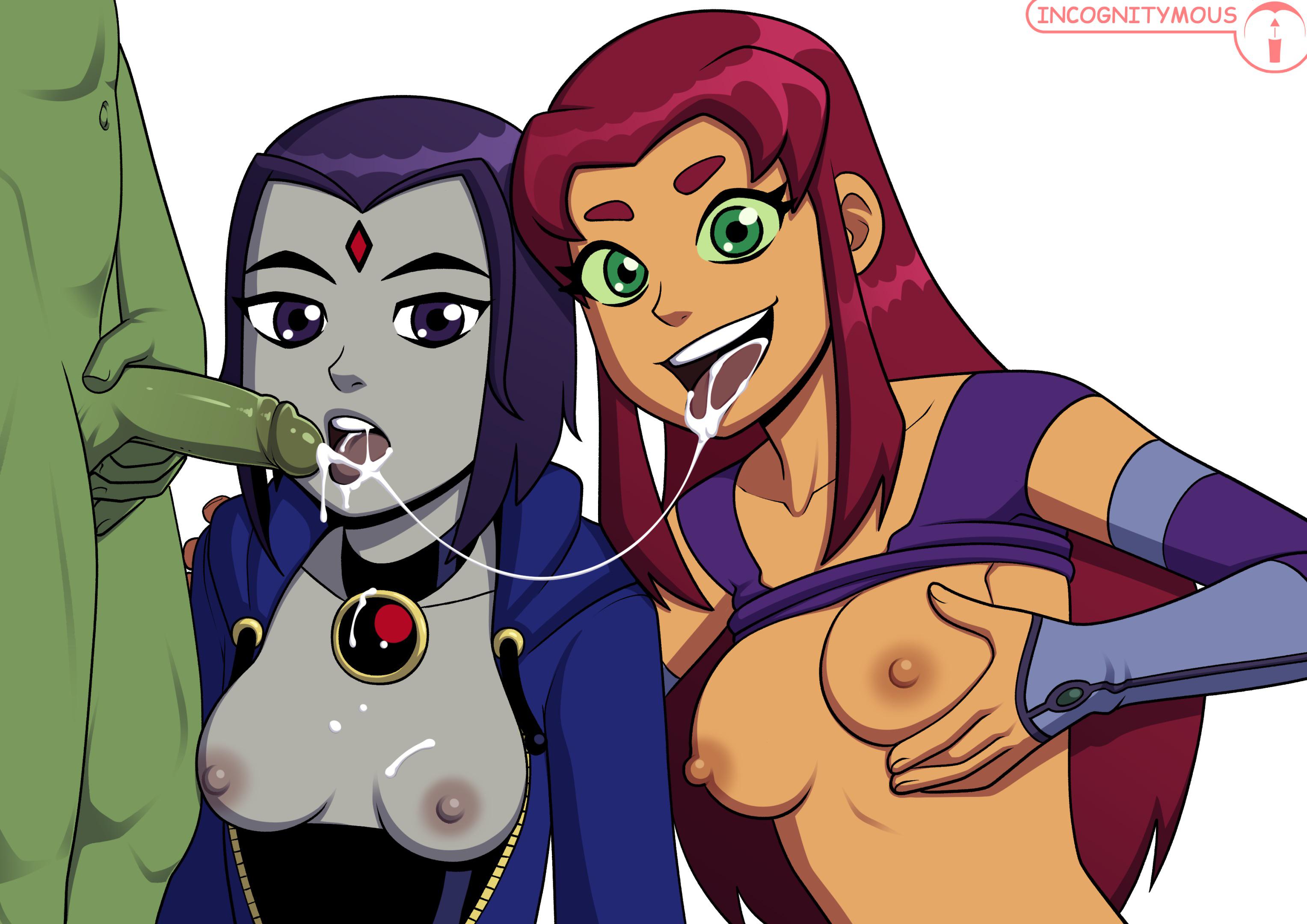 Pool blowjob (incognitymous) teen titans raven, robin, starfire scrolller