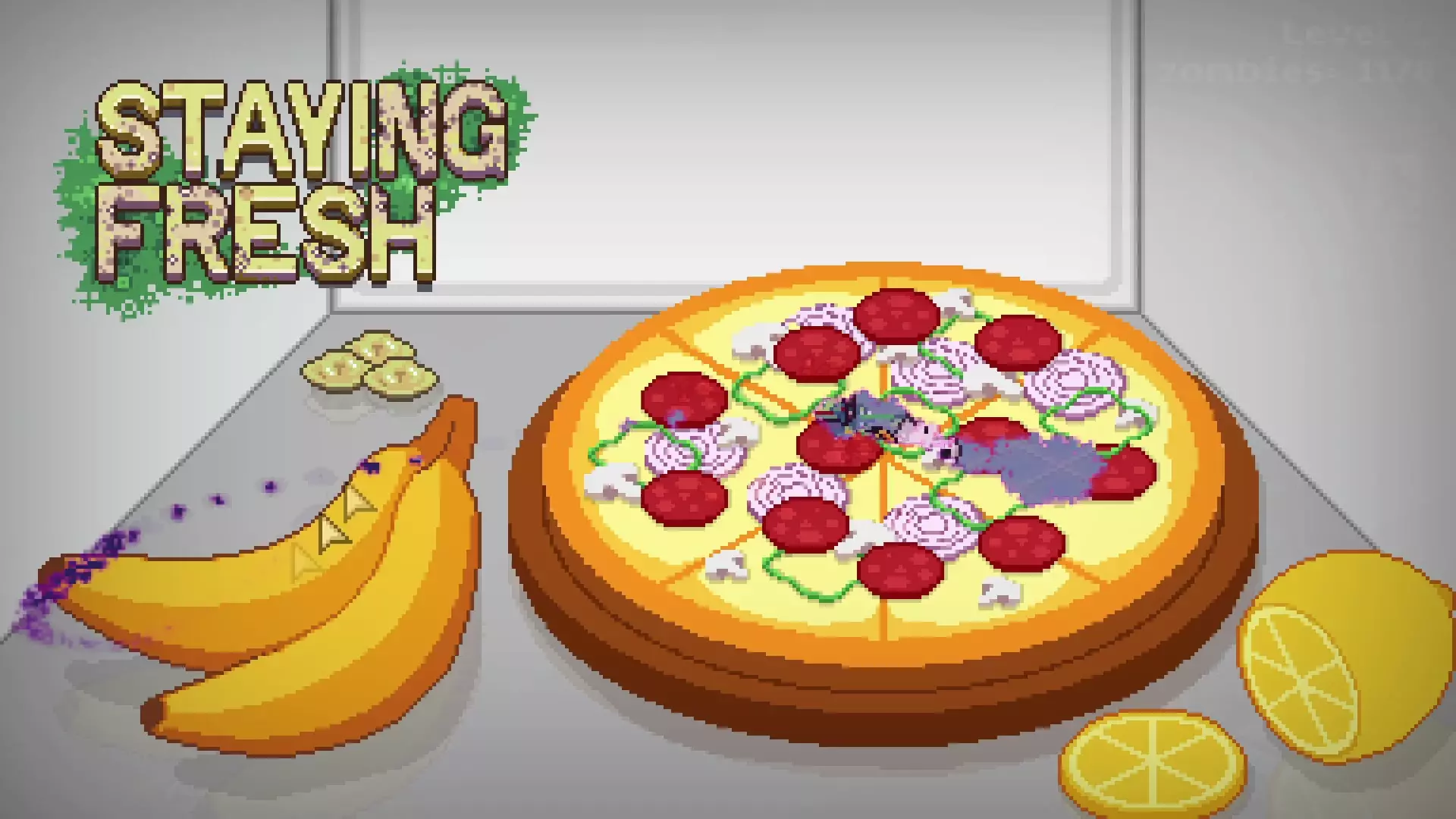 Staying Fresh demo is out now. I'm solo developer and this is my tactical roguelike zombie food game