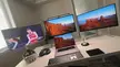 Streamlined Elegance: My Triple-Threat Home Office with MacBook Pro & LG Monitors