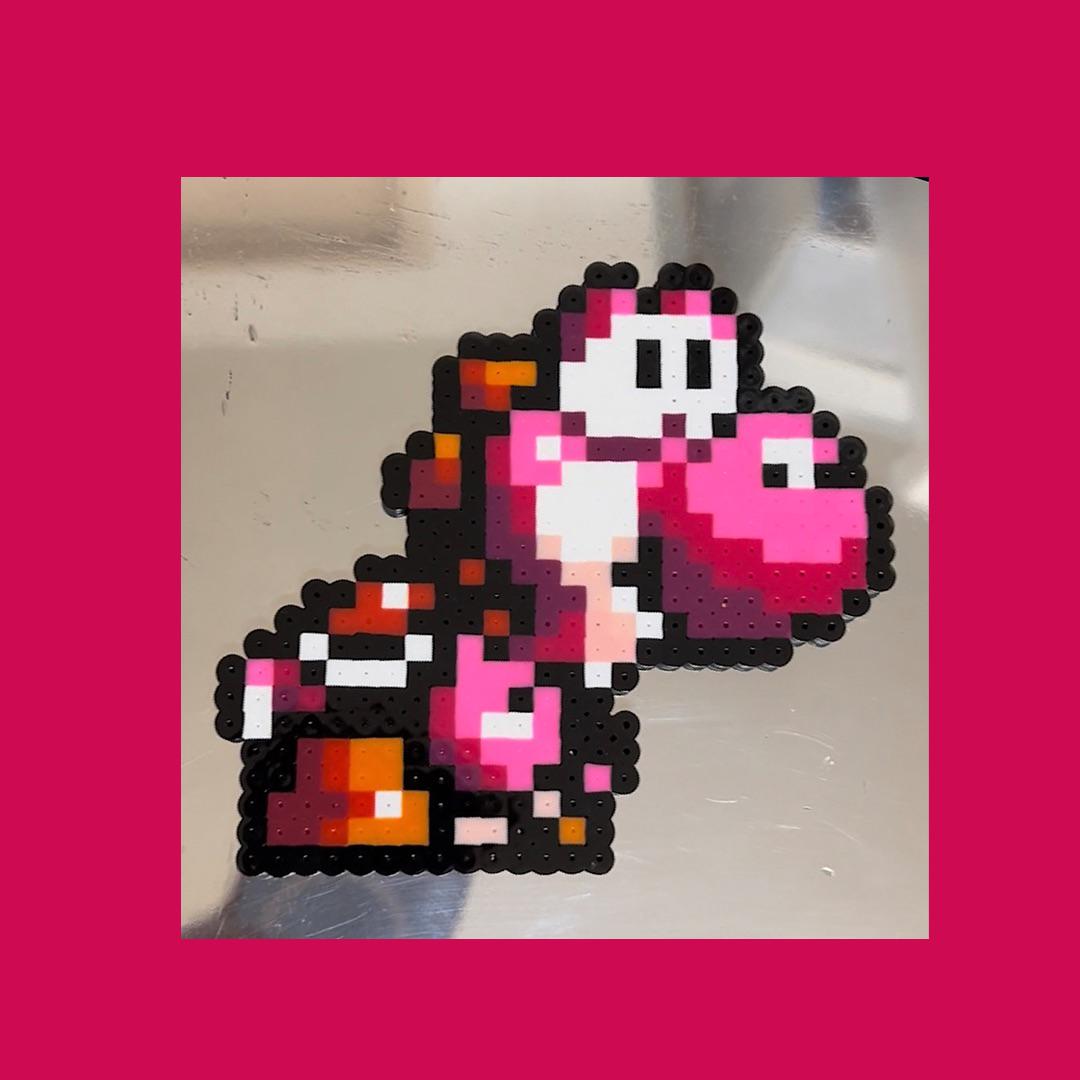 Perle à Repasser Yoshi (Yoshi's Island SNES) - Perler Beads, Ducky Beads - Neuf