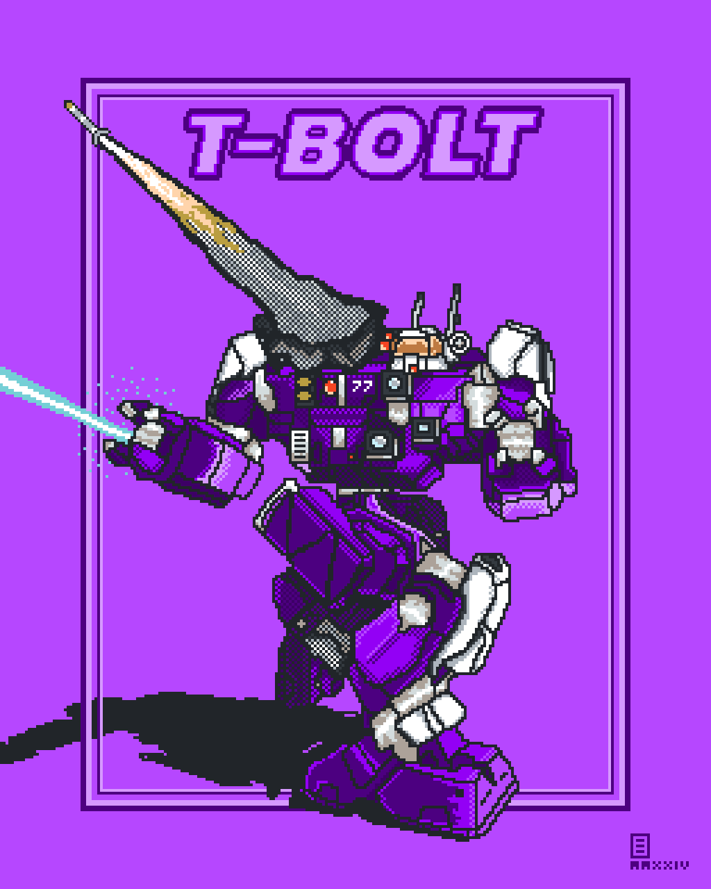 T-BOLT - A Pixel Art Portrait