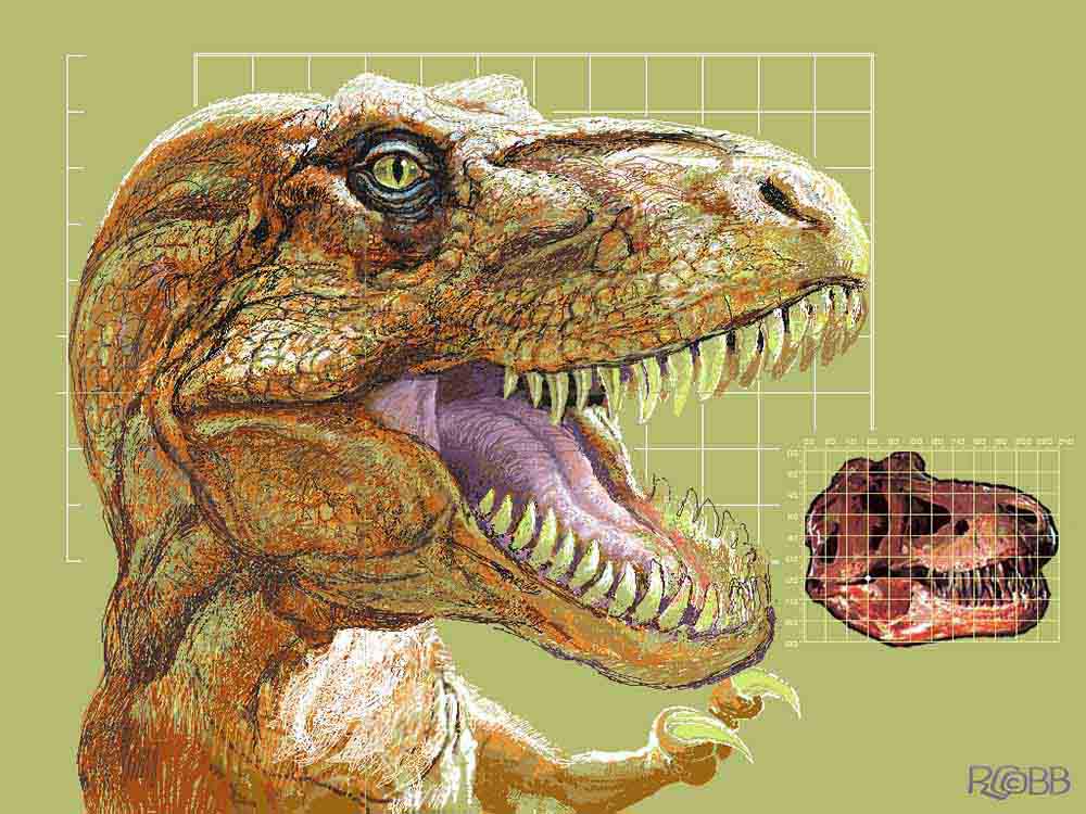 T Rex by Ron Cobb