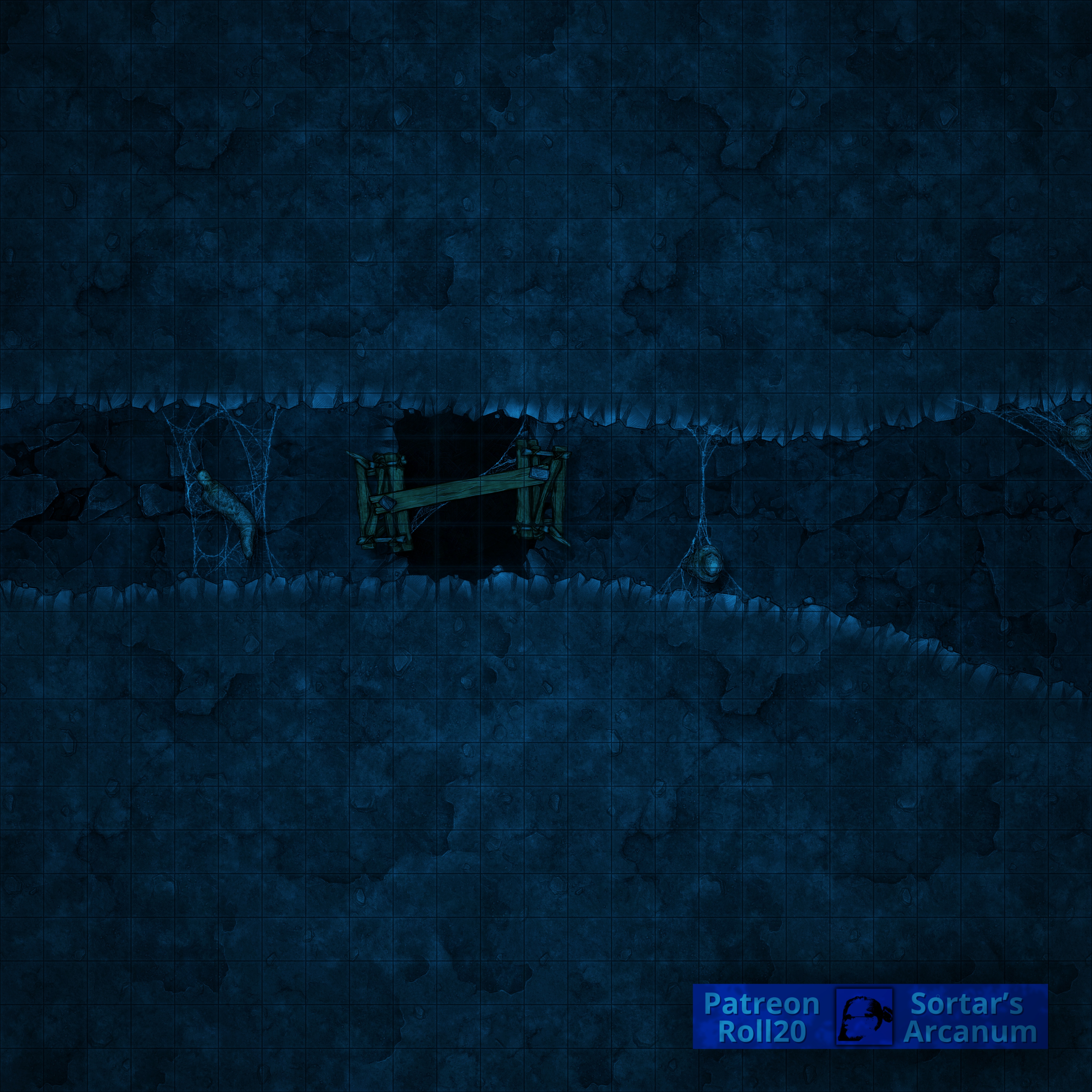 Custom Modular Bridge Map - Modular Road Series - FREE 25x25 Battlemap ...