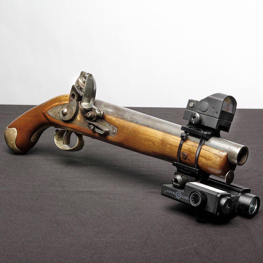 Tactical Flintlock; +50 damage, +25 accuracy, -10 reload, 80% chance to ...