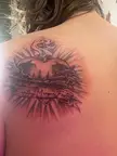 Tattoo for my son based on sacred heart