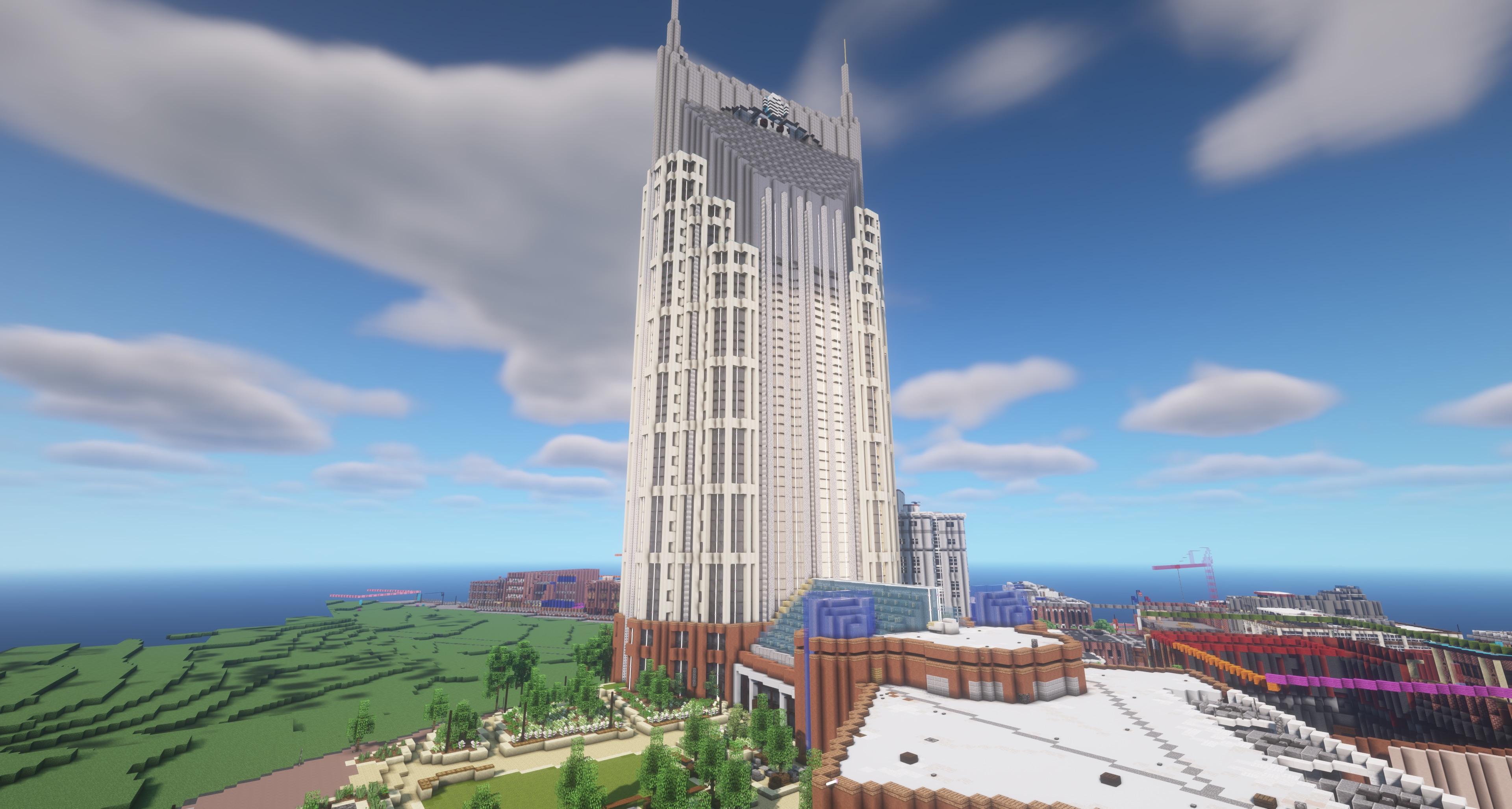 Nashville, TN built 1:1 in Minecraft [SWIPE] | Scrolller