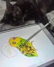 Thank mew for letting mew draw you guys, I is a cat so I needs to take a bit of break 