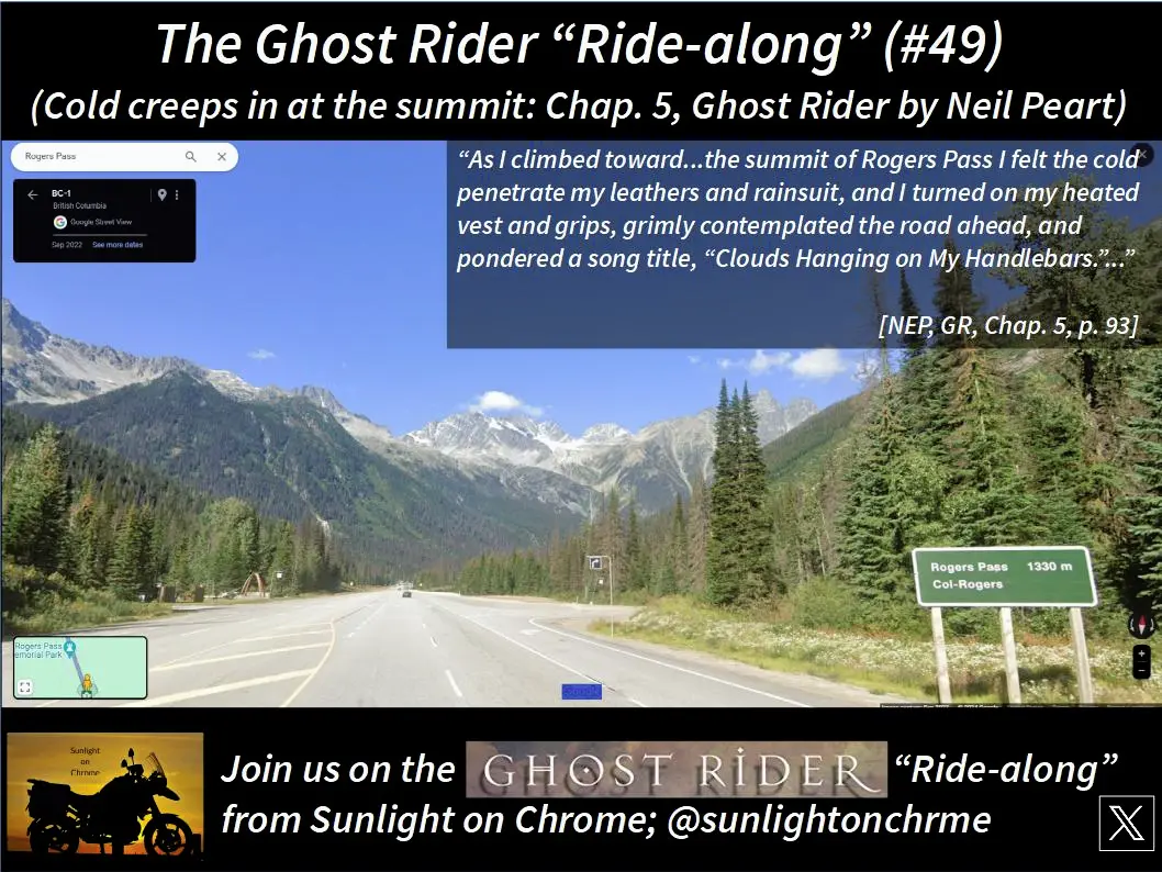 The Ghost Rider “Ride-along” (#49) (Cold creeps in at the summit: Chap ...