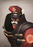 The Hurt Locher (Custom Demo Loadout portrait in the classic TF2 art style)