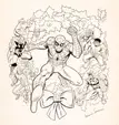 The Marvel Super Heroes' Christmas cover art by Marie Severin