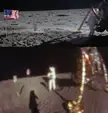 The Only Two Known Photographs of Neil Armstrong Walking on the Moon 1969