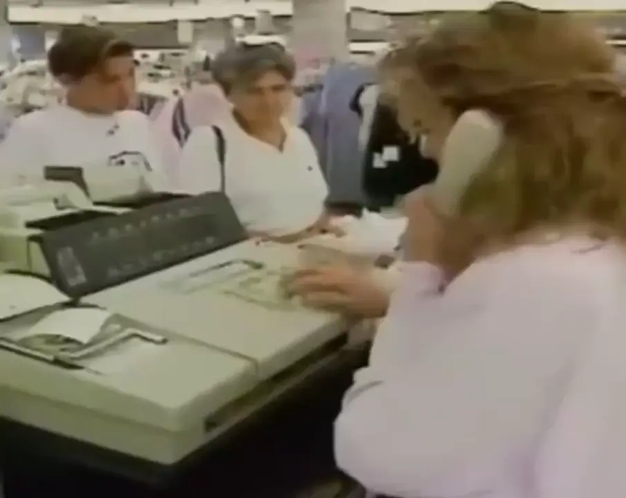 The sounds of cash registers in the 90s